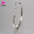 Wedding Designs Rhodium chapeado Bangle para o desgaste nupcial